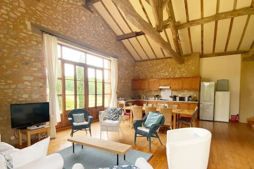 Castelnau-de-Montmiral La Petite Toscane, Gite Familial Avec Piscine Et Jacuzziヴィラ 別荘